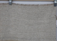 Vintage Turkish Hemp Rug, White Beige Striped (5x8) - photo 3 of 9
