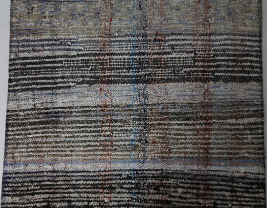 2x12 Vintage Turkish Kilim Runner Rug, Multicolor Striped Flatweave Hallway Rug, Handmade Tribal Decor