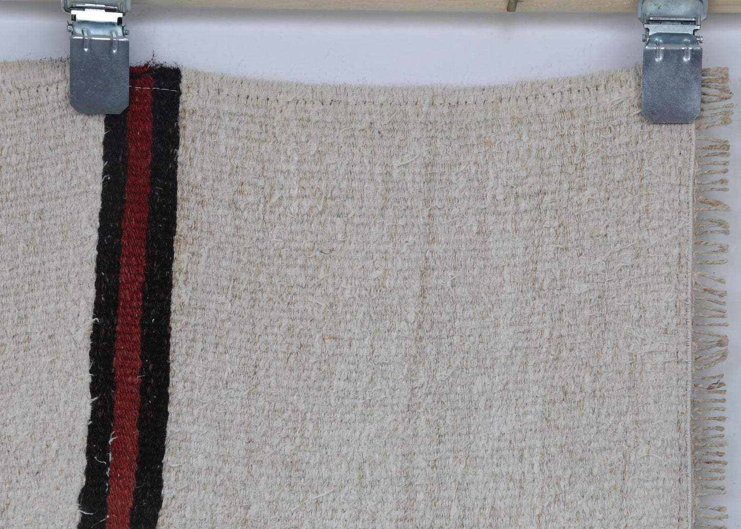 2x6 Vintage Hemp Runner Rug, Beige Striped Turkish Hallway Rug, Handmade Hemp Wool Narrow Runner