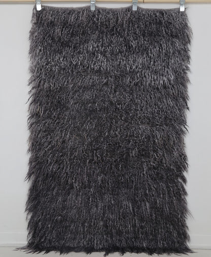  Silver gray tone detail on handwoven Filikli Anatolian rug