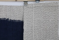 Vintage Turkish Tapestry Rug, Blue Solid Wall Hanging (3'4" x 4'2") - photo 8 of 8