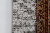 Vintage Turkish Tapestry Rug, Red Brown Medallion Wall Hanging (3'5" x 4'5") - photo 6 of 9