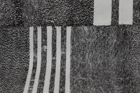 Vintage Turkish Wool Cotton Kilim Runner Rug, Black White (2x7) - photo 7 of 10