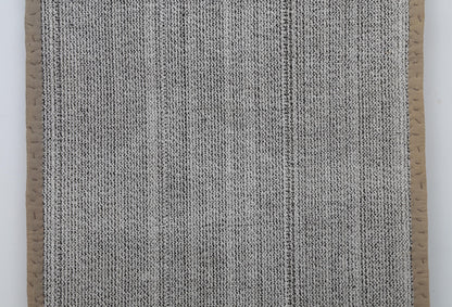 3x8 Vintage Turkish Flatweave Runner Rug, Handmade Wool Hallway Rug, Neutral Beige Gray Minimalist Kilim Runner