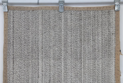 3x8 Vintage Turkish Flatweave Runner Rug, Handmade Wool Hallway Rug, Neutral Beige Gray Minimalist Kilim Runner