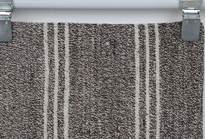 2x6 Vintage Turkish Flatweave Runner Rug, Handmade Wool Hallway Rug, Gray Striped Kilim Runner, Minimalist Entryway Carpet