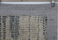 Vintage Turkish Tapestry Rug, Beige Blue Textured Wall Hanging (3'5" x 4'1") - photo 6 of 9