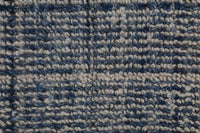 Vintage Turkish Tapestry Rug, Blue Beige Color Block, Wool Wall Hanging (3'5" x 4'1") No. 248896-2 - photo 4 of 5