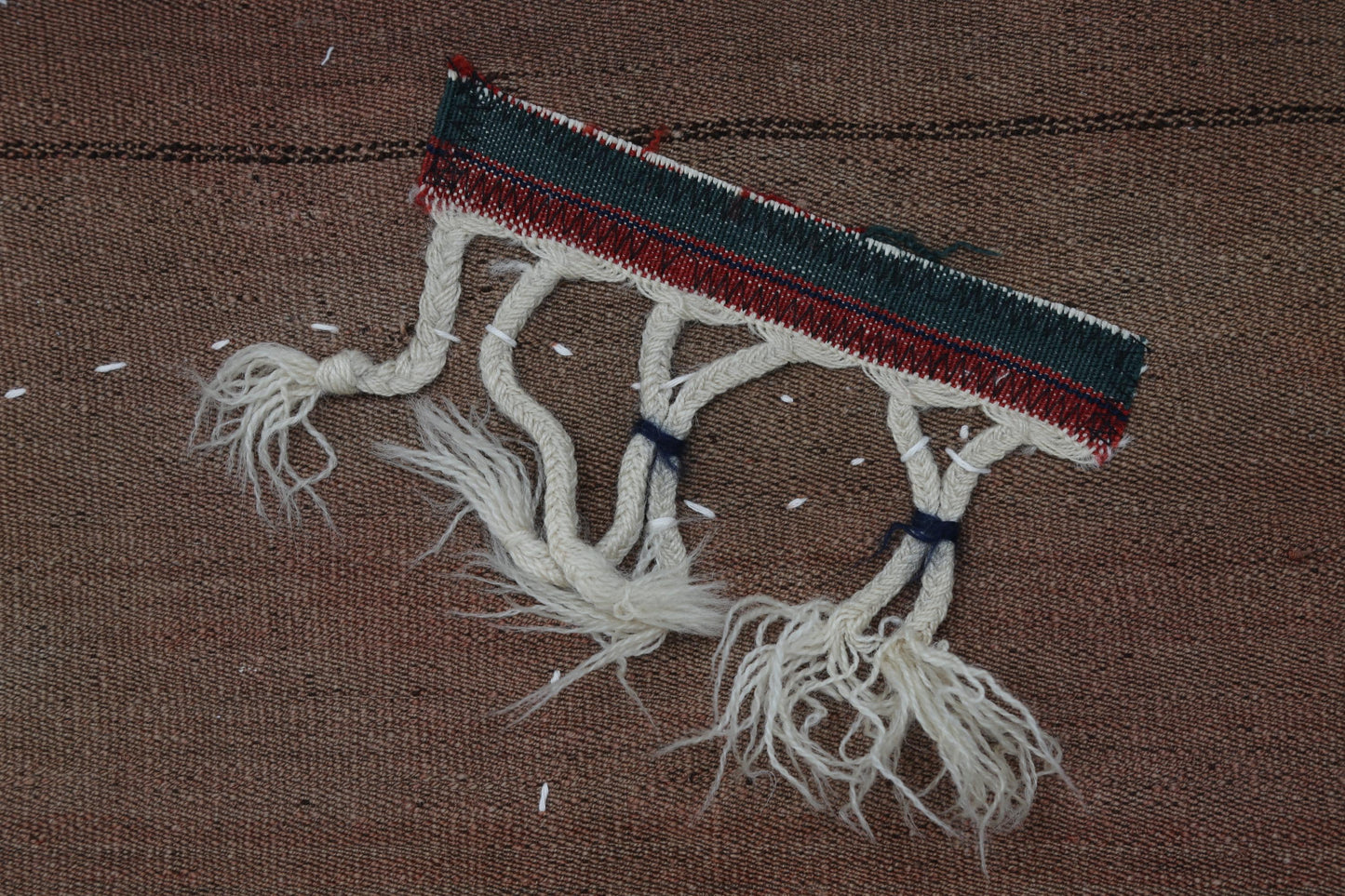 3x4 Handmade Wool Tapestry Rug, Turkish Textile Wall Hanging, One of a Kind Fiber Art