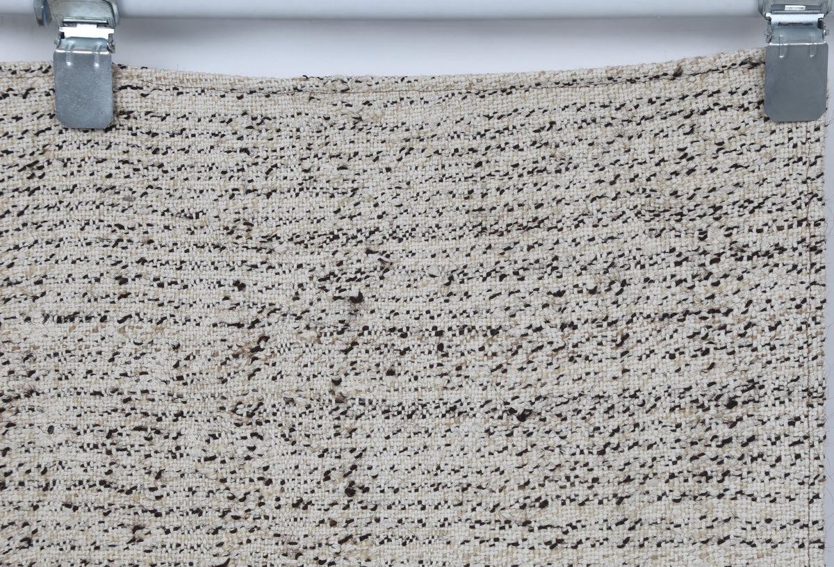 2x10 Vintage Turkish Flatweave Runner Rug, Handmade Wool Striped Hallway Rug, Neutral Beige Rustic Long Runner