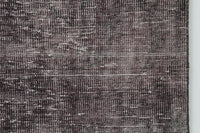 Vintage Turkish Wool Overdyed Runner Rug, Purple Minimalist (3x10) - photo 6 of 9