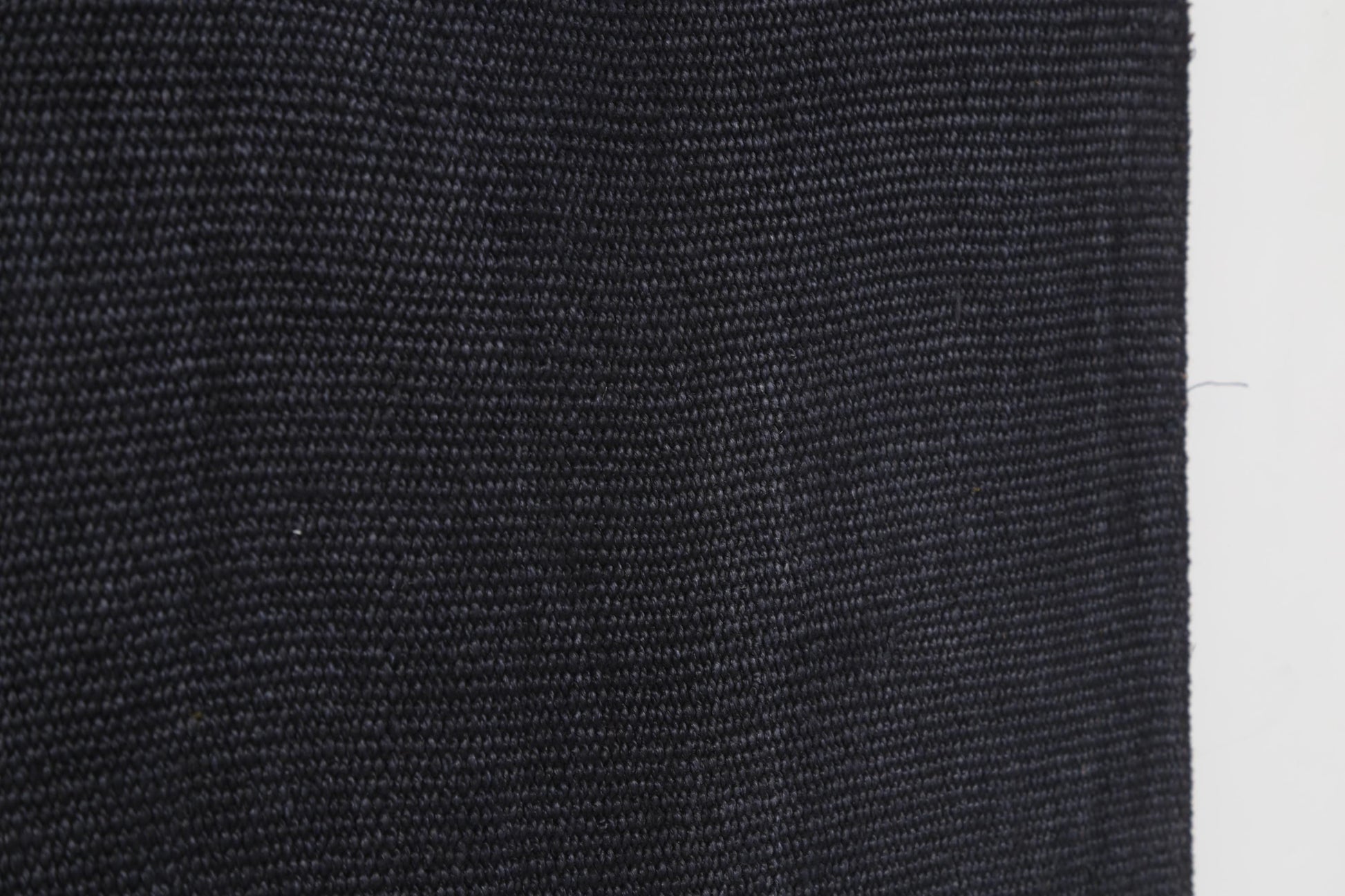 3x4 Vintage Turkish Hemp Rug, Handmade Dark Blue Minimalist Small Area Rug, Solid Hemp Entryway Rug