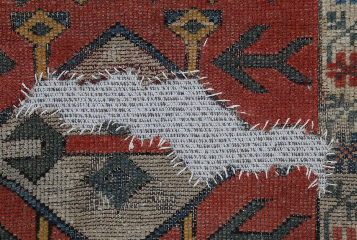 3x4 Handmade Wool Tapestry Rug, Turkish Textile Wall Hanging, One of a Kind Fiber Art