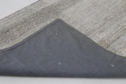 3x10 Vintage Turkish Flatweave Runner Rug, Handmade Wool Cotton Hallway Rug, Neutral Beige Long Rustic Runner