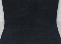 Vintage Turkish Hemp Runner Rug, Dark Blue Minimalist (2x8) - photo 7 of 9