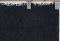 Vintage Turkish Hemp Runner Rug, Dark Blue Minimalist (2x8) - photo 4 of 9