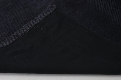 2x9 Vintage Turkish Hemp Runner Rug, Handmade Dark Blue Hallway Rug, Minimalist Long Kitchen Runner