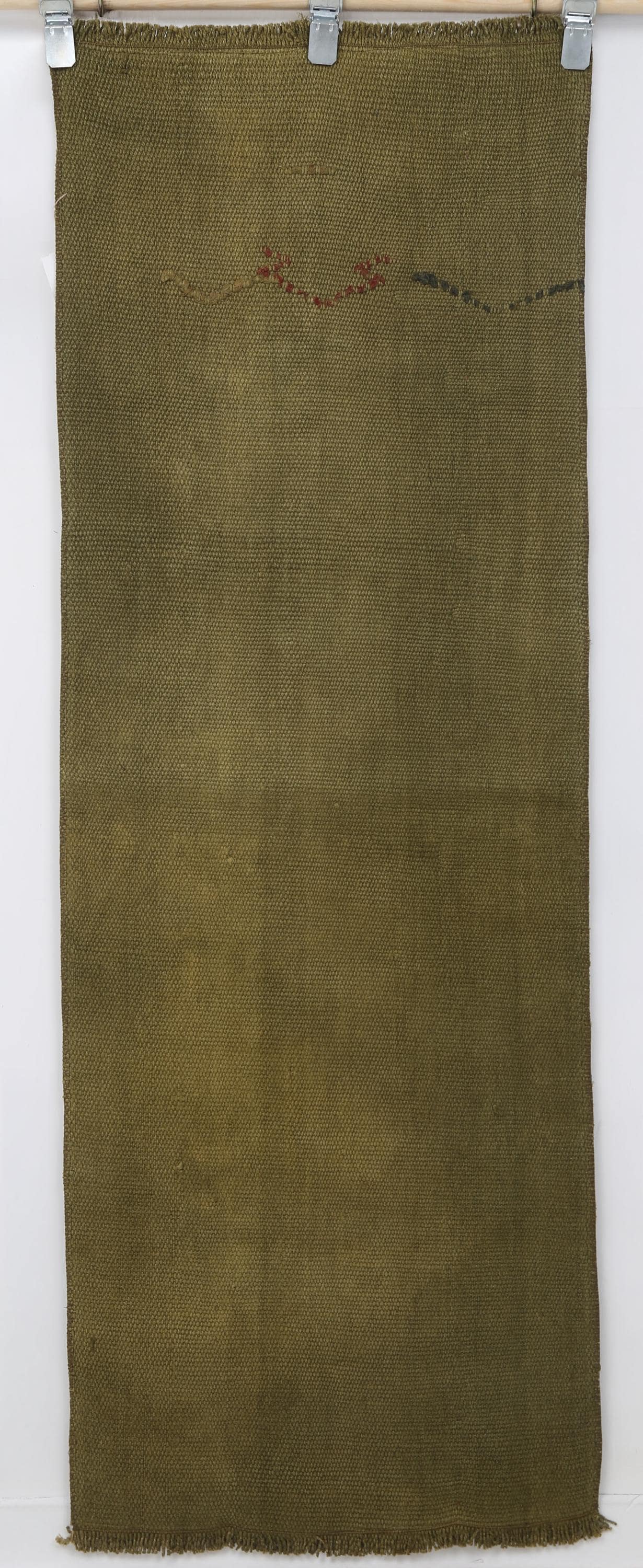 2x5 Vintage Turkish Hemp Runner Rug, Handmade Mustard Hallway Rug, Minimalist Narrow Runner Carpet