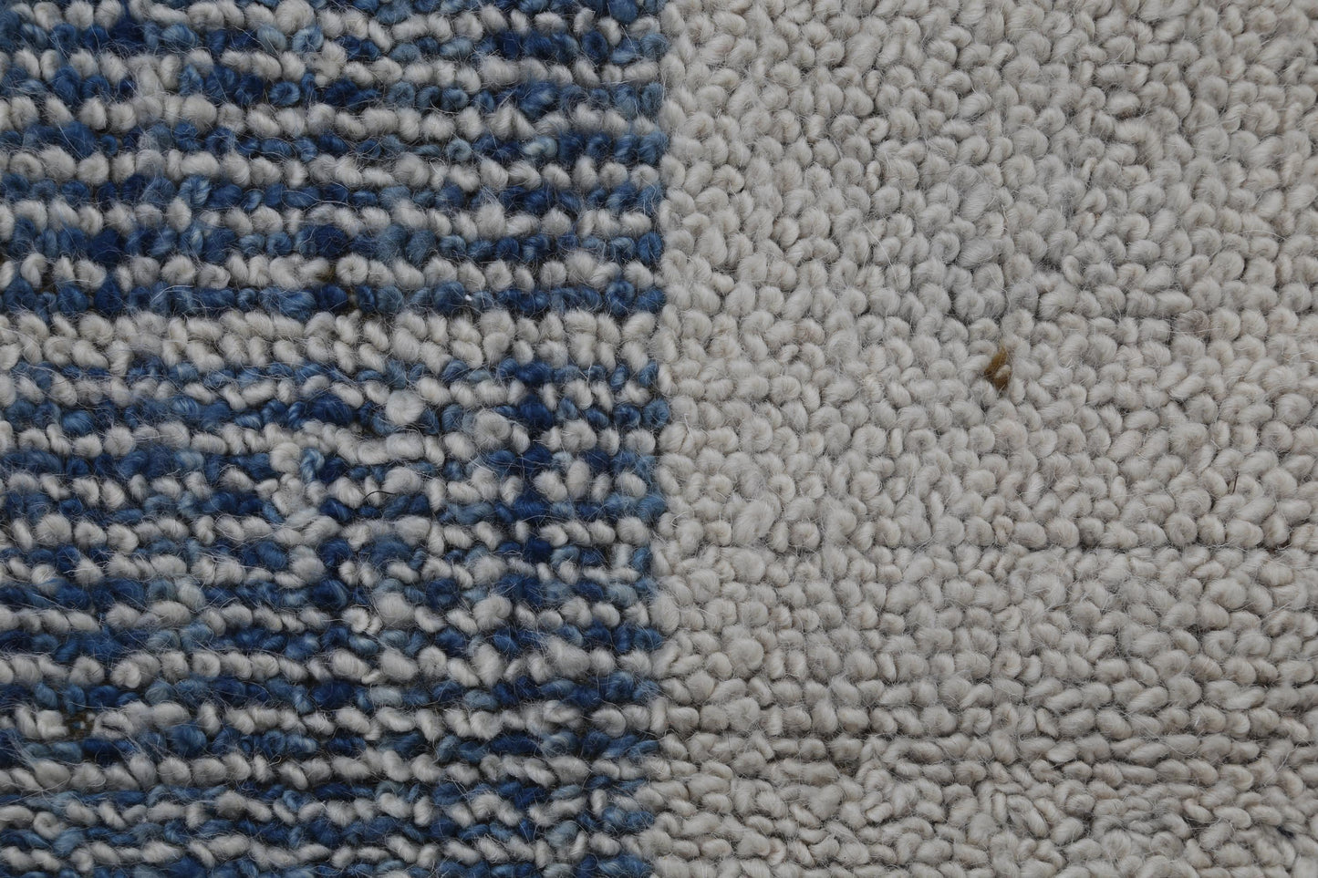3x4 Vintage Turkish Blue Tapestry Rug, Handwoven Wool Wall Hanging, Minimalist Textile Art
