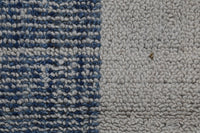 Vintage Turkish Tapestry Rug, Blue Beige Color Block, Wool Wall Hanging (3'5" x 4'1") No. 248896-2 - photo 5 of 5