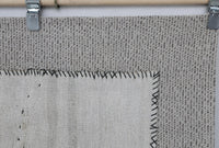 Vintage Turkish Tapestry Rug, White Abstract Wall Hanging (3'5" x 4'3") - photo 6 of 10