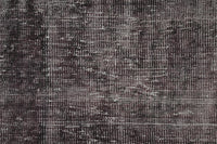 Vintage Turkish Wool Overdyed Runner Rug, Purple Minimalist (3x10) - photo 5 of 9