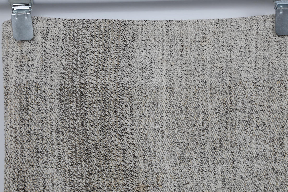 3x10 Vintage Turkish Flatweave Runner Rug, Handmade Wool Cotton Hallway Rug, Neutral Beige Long Rustic Runner