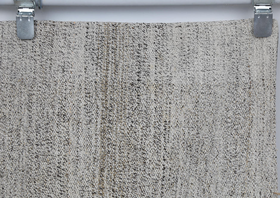 3x10 Vintage Turkish Flatweave Runner Rug, Handmade Wool Cotton Hallway Rug, Neutral Beige Long Rustic Runner