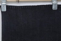 Vintage Turkish Hemp Runner Rug, Dark Blue Minimalist Solid (2x8) - photo 3 of 8