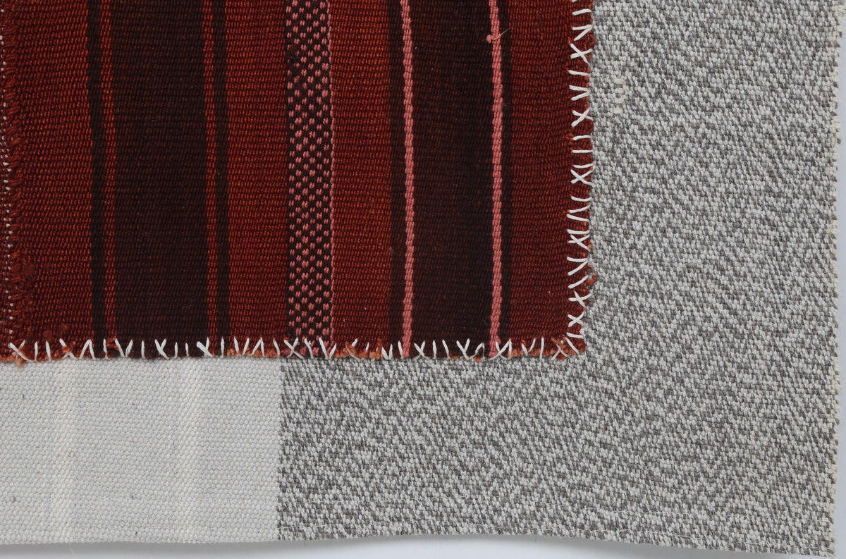 3x4 Vintage Turkish Tapestry Rug, Handwoven Wool Cotton Wall Hanging, Rustic Textile Wall Art
