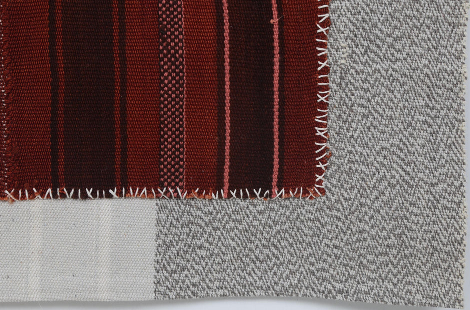 3x4 Vintage Turkish Tapestry Rug, Handwoven Wool Cotton Wall Hanging, Rustic Textile Wall Art