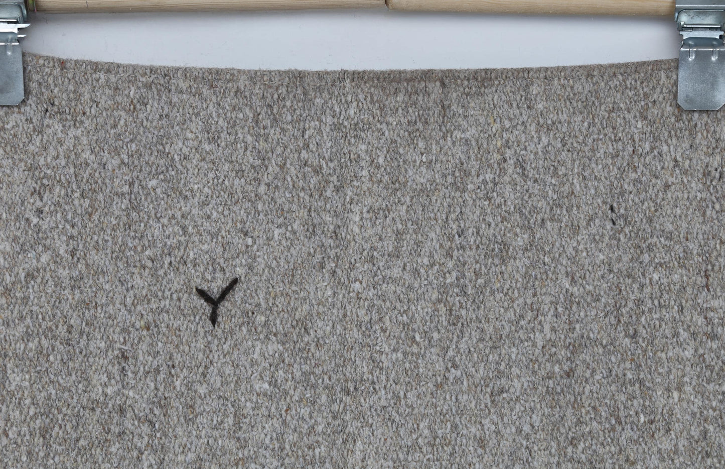 6x8 Vintage Turkish Flatweave Rug, Handmade Neutral Brown Wool Kilim, Minimalist Area Rug