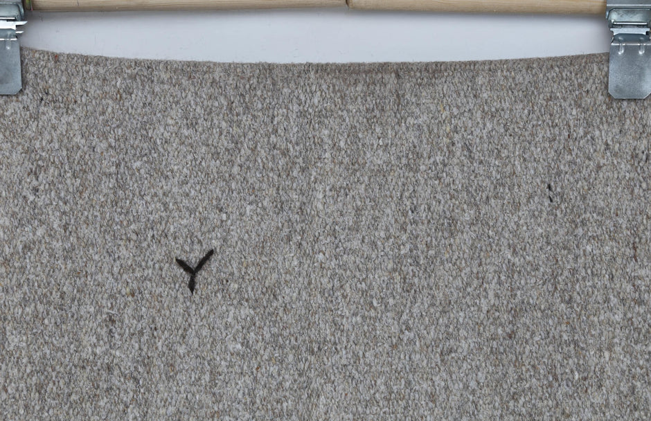 6x8 Vintage Turkish Flatweave Rug, Handmade Neutral Brown Wool Kilim, Minimalist Area Rug