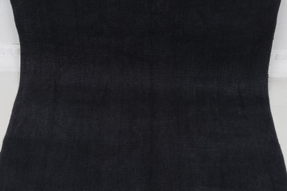 2x9 Vintage Turkish Hemp Runner Rug, Handmade Dark Blue Hallway Rug, Minimalist Long Kitchen Runner