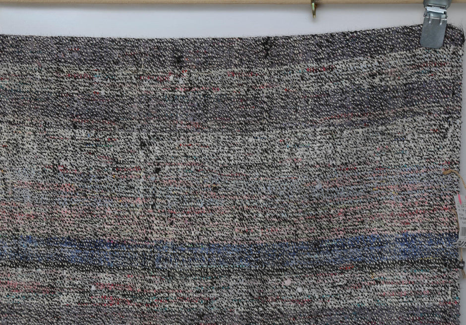8x10 Vintage Turkish Flatweave Rug, Handmade Multicolor Wool Cotton Area Rug, Large Minimalist Kilim Carpet