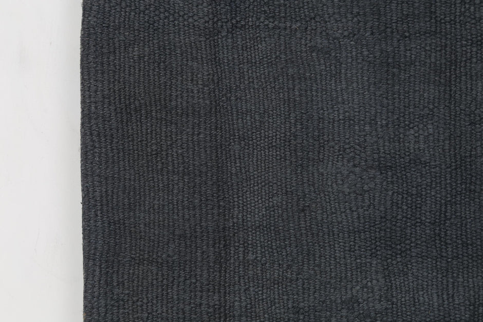 2x8 Vintage Turkish Hemp Runner Rug, Handmade Blue Hallway Rug, Minimalist Narrow Runner Carpet