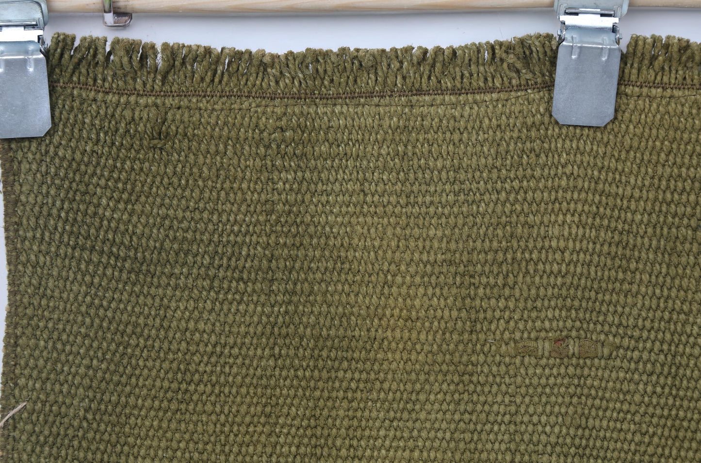 2x5 Vintage Turkish Hemp Runner Rug, Handmade Mustard Hallway Rug, Minimalist Narrow Runner Carpet