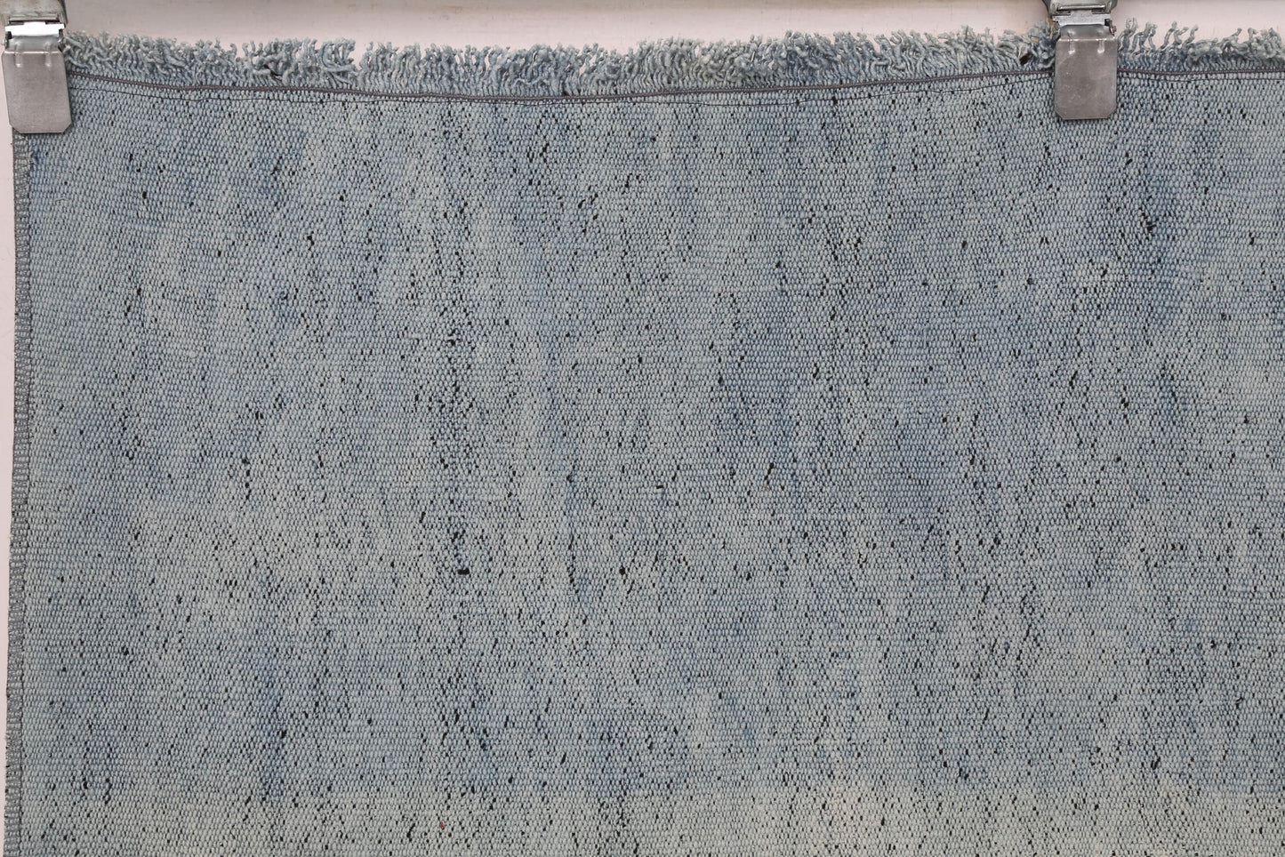 Vintage Hemp Rug 6x6, Blue Turkish Hemp Old Rug, Minimalist Natural Fiber Area Rug