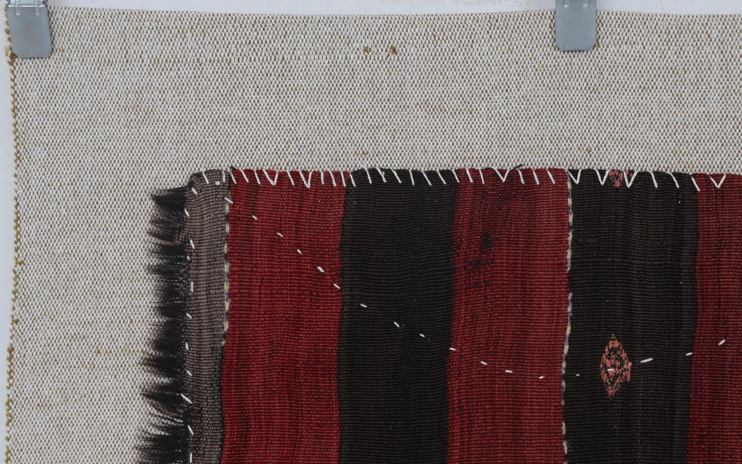 3x4 Handmade Wool Tapestry Rug, Tribal Textile Wall Hanging, Rustic Fiber Art Decor