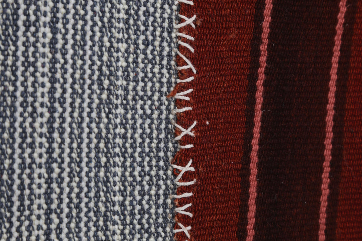 3x4 Vintage Turkish Tapestry Rug, Handwoven Wool Cotton Wall Hanging, Rustic Textile Wall Art