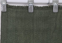 2x4 Vintage Hemp Tapestry, Olive Green Turkish Wall Hanging, Minimalist Woven Textile Art