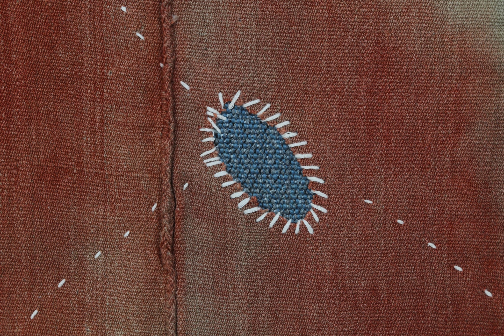 3x4 Handmade Hemp Wool Tapestry Rug, Minimalist Textile Wall Hanging, Rustic Fiber Art Decor