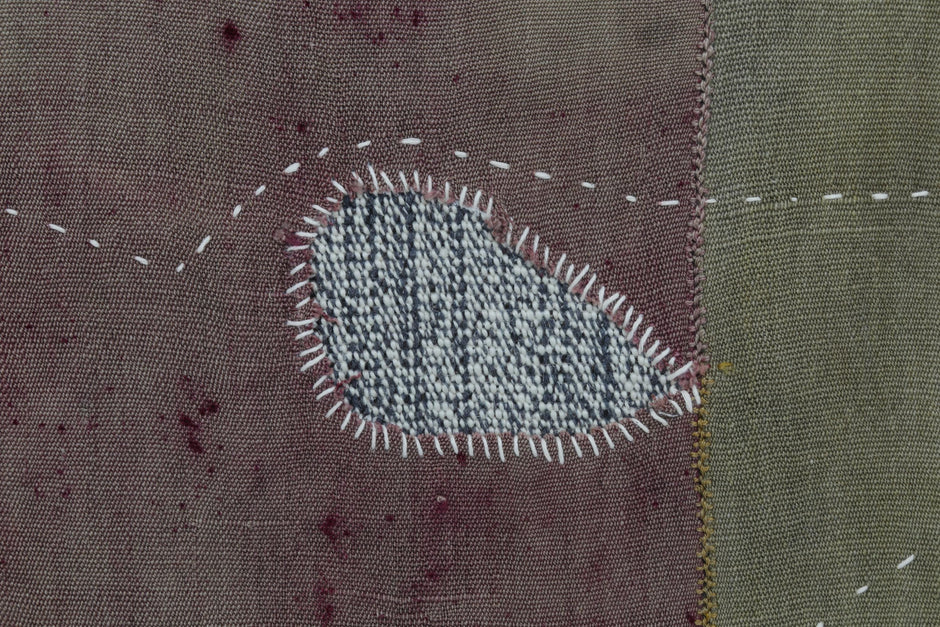 3x4 Wool Tapestry Rug, Brown Mauve Abstract Textile Wall Hanging, Minimalist Fiber Art Decor