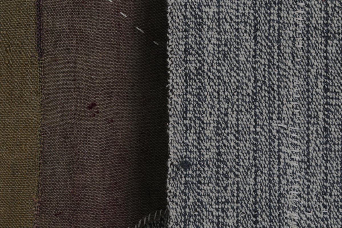 3x4 Wool Tapestry Rug, Brown Mauve Abstract Textile Wall Hanging, Minimalist Fiber Art Decor