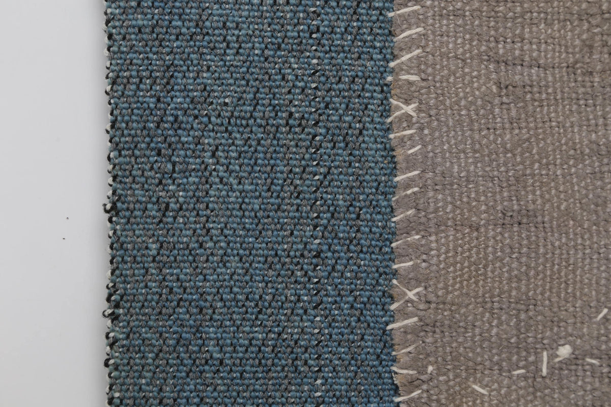 3x4 Vintage Tapestry Rug, Hemp Wool Striped Turkish Textile, Neutral Woven Wall Art
