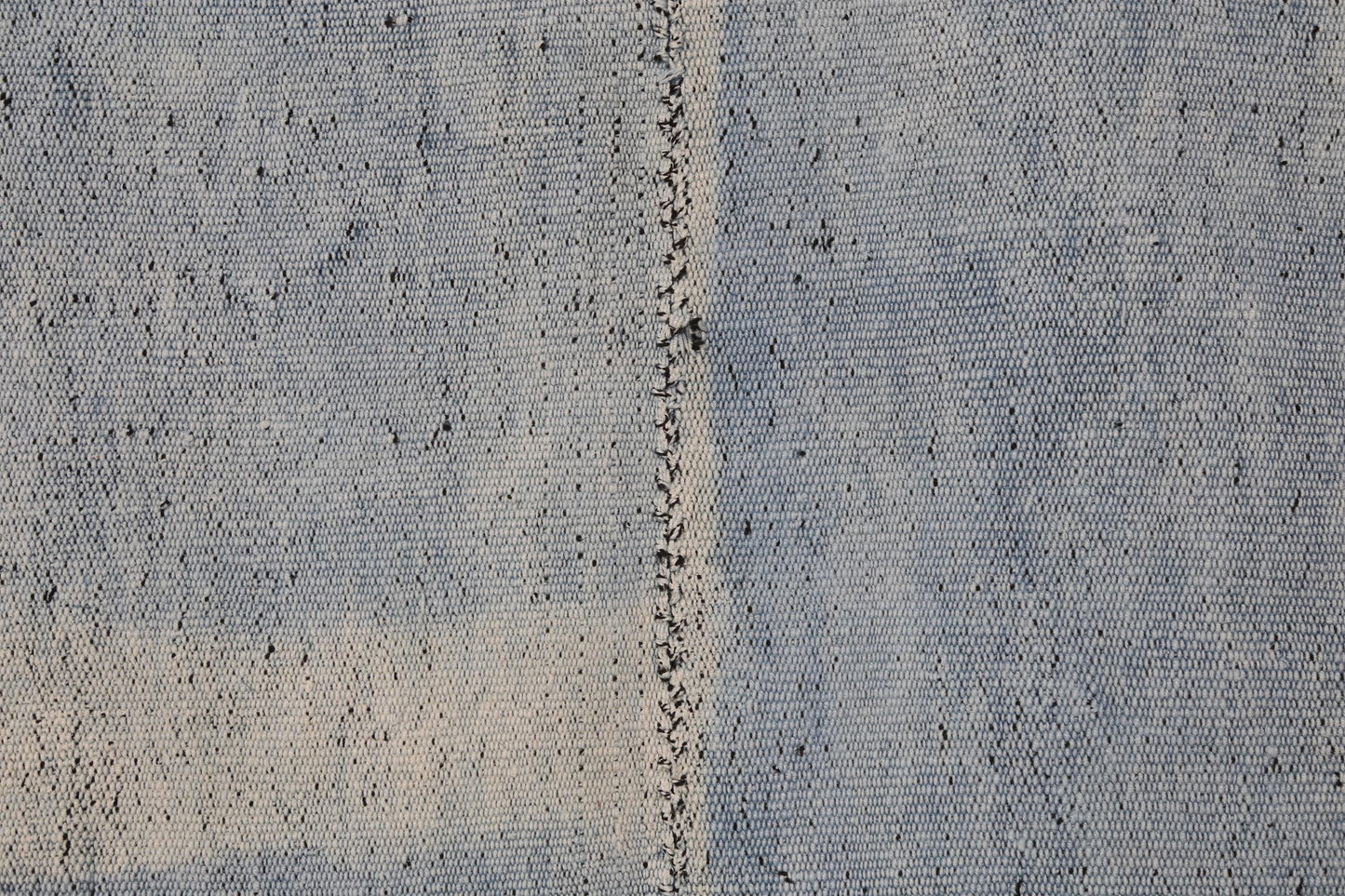 Vintage Hemp Rug 6x6, Blue Turkish Hemp Old Rug, Minimalist Natural Fiber Area Rug