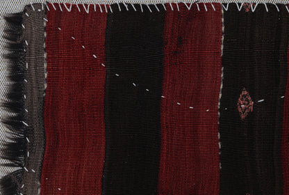 3x4 Handmade Wool Tapestry Rug, Tribal Textile Wall Hanging, Rustic Fiber Art Decor