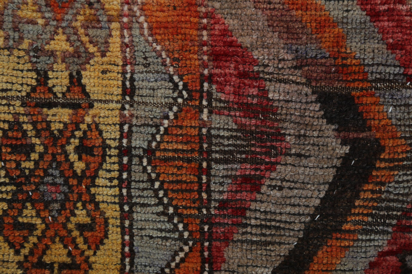 3x4 Handmade Wool Tapestry Rug, Earthy Tribal Textile Wall Hanging, Geometric Fiber Art Decor