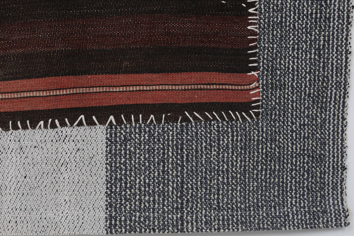3x4 Handmade Wool Tapestry Rug, Red Tribal Textile Wall Hanging, Rustic Fiber Art Decor