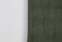 2x4 Vintage Hemp Tapestry, Olive Green Turkish Wall Hanging, Minimalist Woven Textile Art